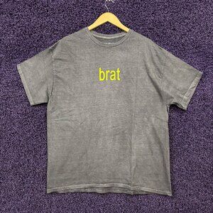 Charli XCX Brat Logo Double Sided T-Shirt Size Large